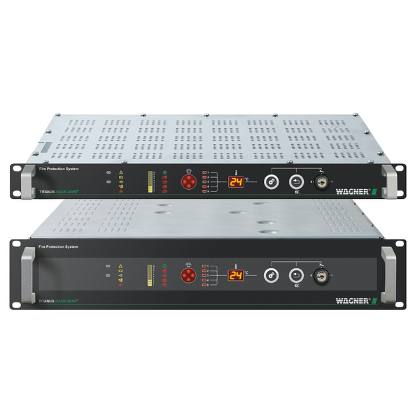 Advanced fire suppression system inside a server cabinet ensuring IT infrastructure safety and business continuity