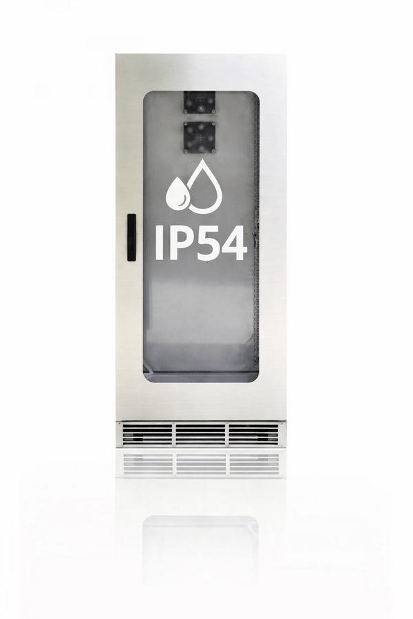 Mobile custom IT cabinet with optional IP54 protection from Lehmann IT, available at lehmann-it.de and manufactured by Lehmann GmbH, Im Alber 10, 73084 Salach, Germany.