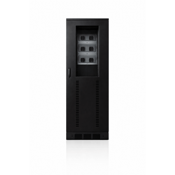 Silent Plus soundproof 19″ server rack from Lehmann IT with extreme noise reduction and high cooling performance.