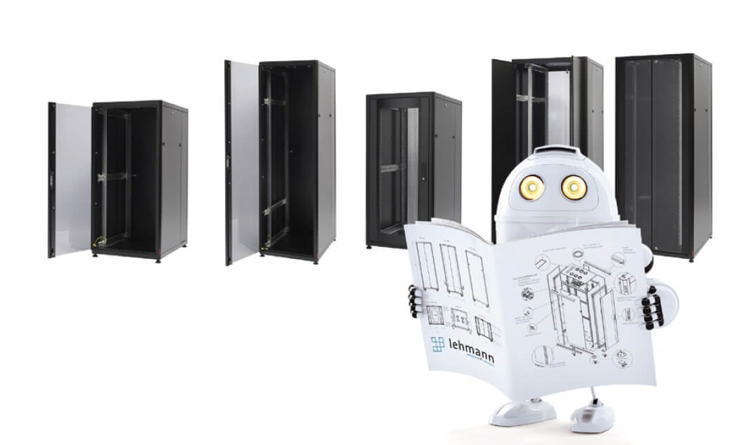 Lehmann IT highlights its long-standing expertise in reliable 19″ server and network cabinets for modern IT environments.