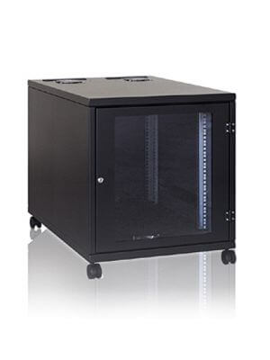 Lehmann IT soundproof 19″ office server cabinet, compact and space‑saving for small IT environments